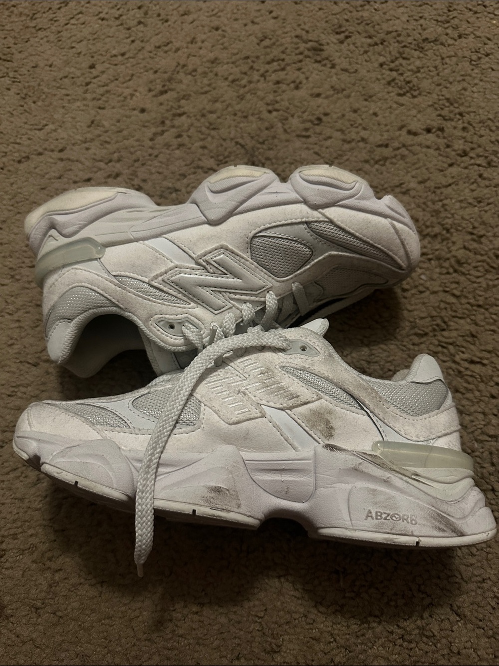 New Balance 9060 White Kids 5 Womens 6.5